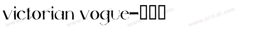 victorian vogue字体转换